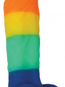 Dildo s přísavkou Rainbow Pride (17 cm)